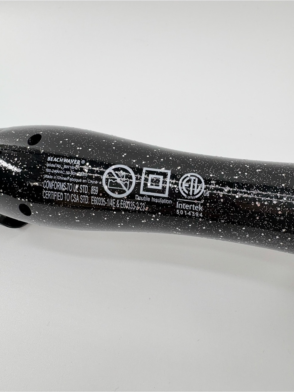 Beachwaver B1 Rotating Curling Iron Black Glitter Auto Curl Wand 1” Loose Waves - Picture 4 of 6